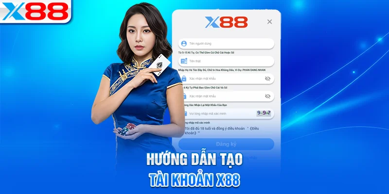 Cách tạo tài khoản X88 siêu đơn giản